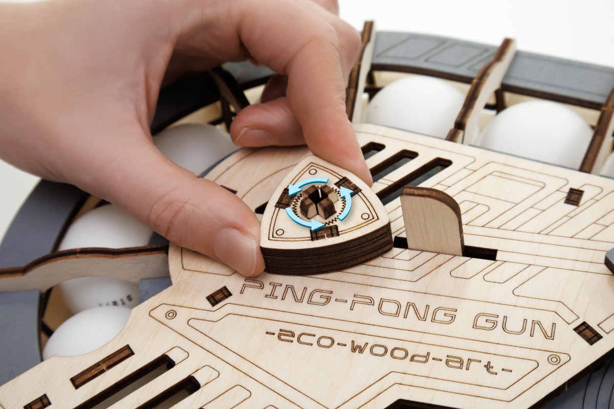 Механическая сборная модель EWA Пинг-Понг Пушка