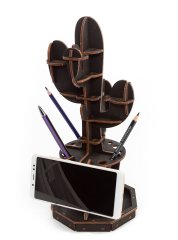 Сборная модель EWA Design Настольный органайзер Кактус (черный)