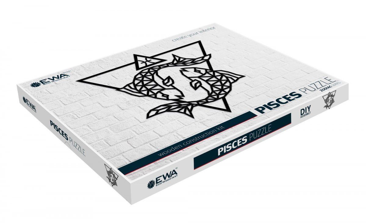 Деревянный декор настенный, панно, пазл EWA Design Рыбы