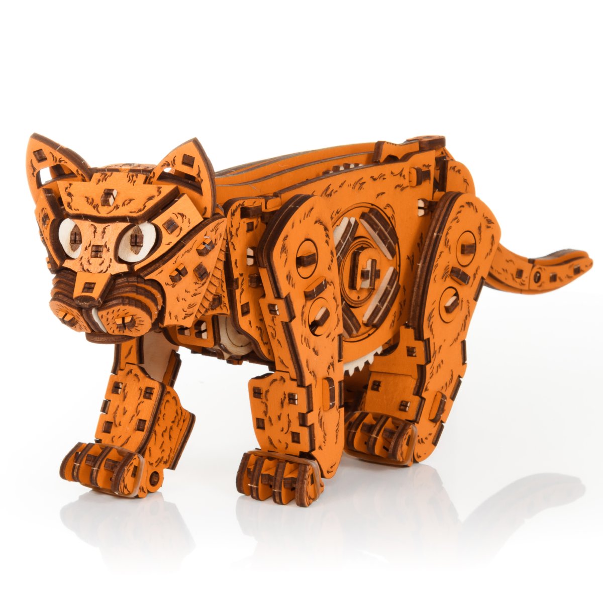 Механическая сборная модель EWA Котенок рыжий