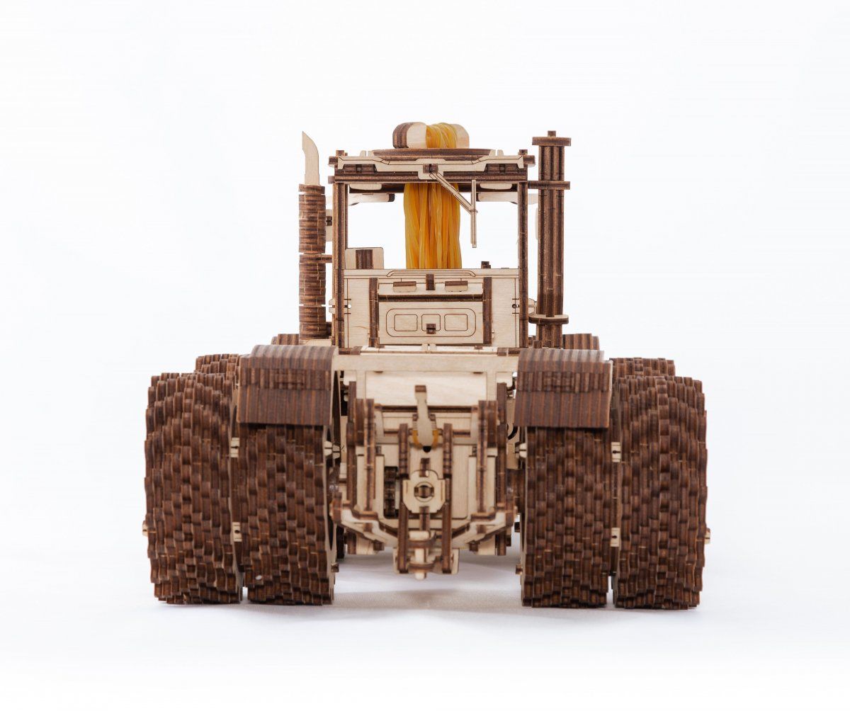 Конструктор деревянный 3D EWA Трактор Кировец К-7М