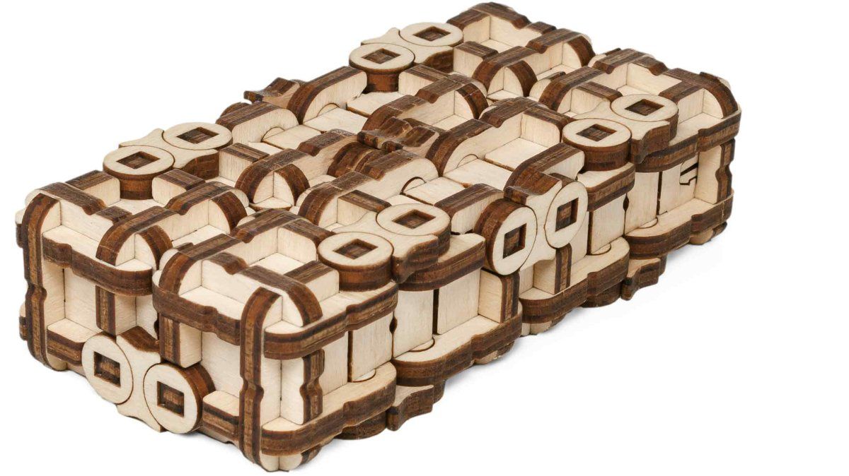 Деревянный конструктор, головоломка EWA Метаморфик Куб