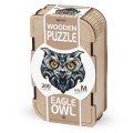 Деревянный, фигурный пазл EWA Филин M (28х28 см)