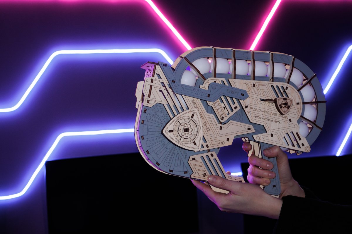 Механическая сборная модель EWA Пинг-Понг Пушка