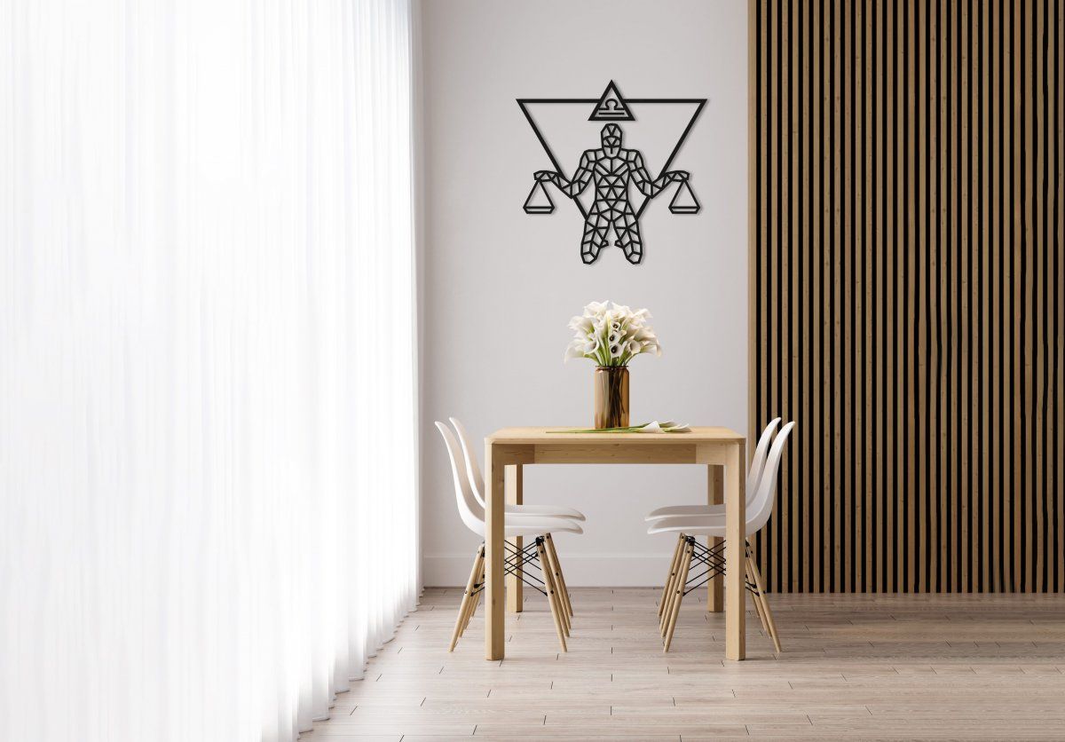 Деревянный декор настенный, панно, пазл EWA Design Весы