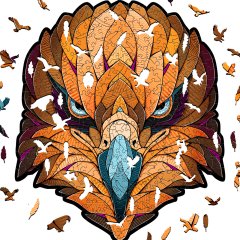 Деревянный фигурный пазл EWA Орел L (45x39 см)