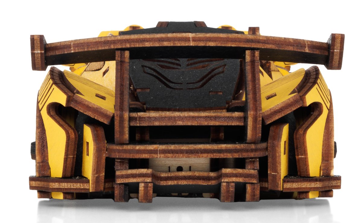 Сборная модель из дерева EWA Гоночный автомобиль (желтый)