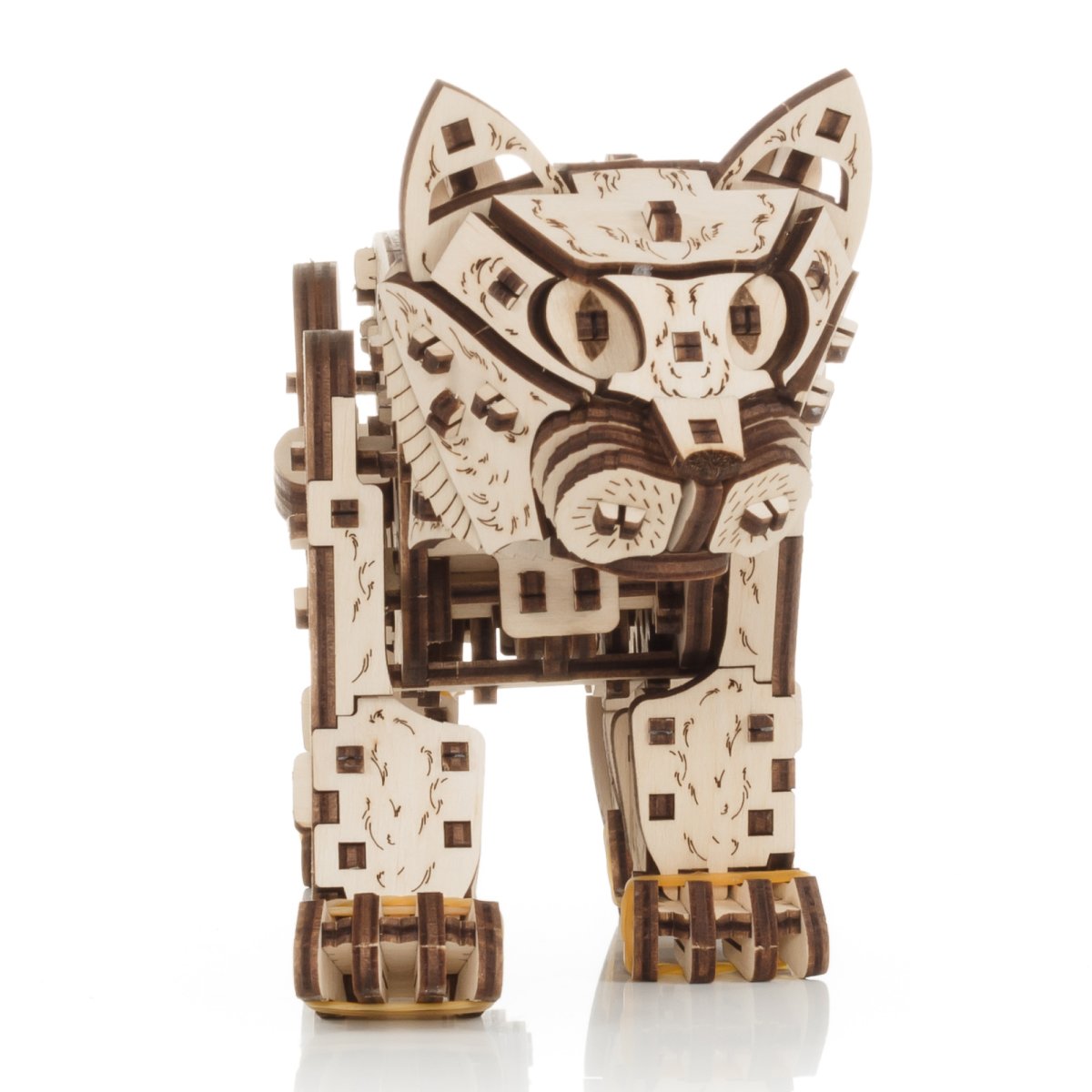 Механическая сборная модель EWA Котенок светлый