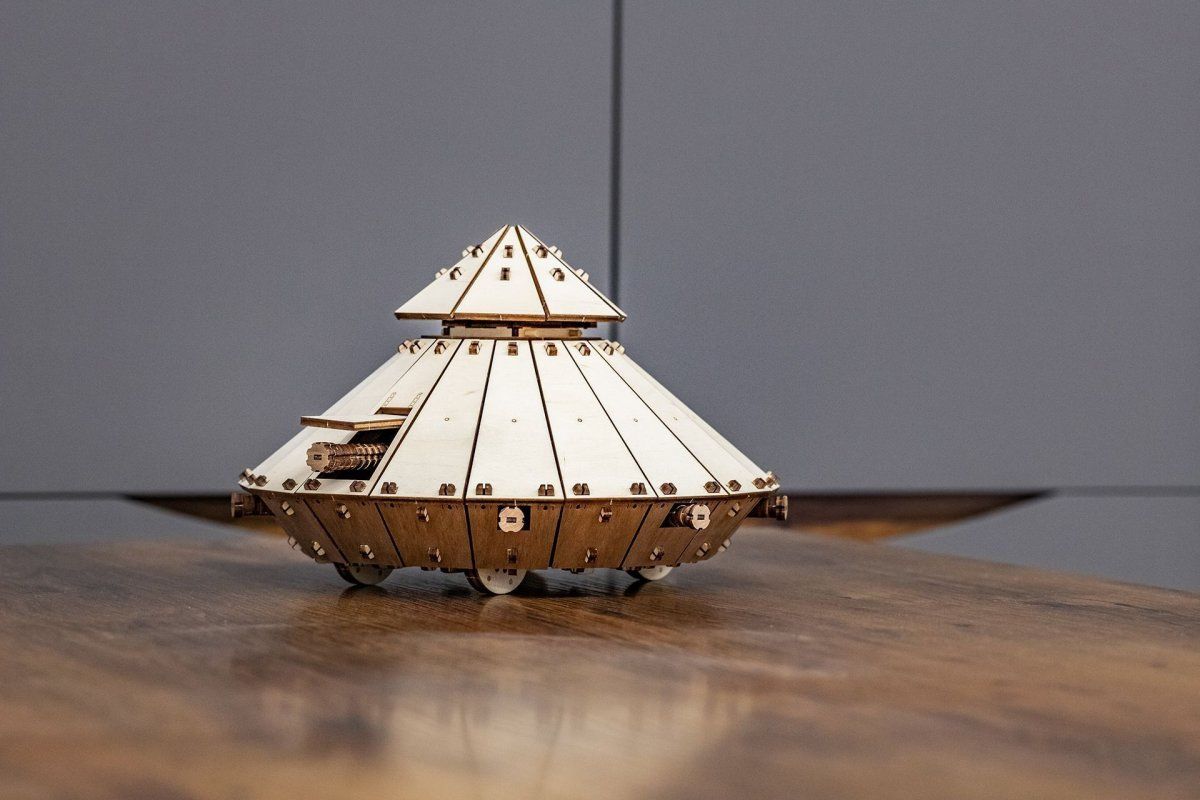 Конструктор деревянный 3D EWA Танк Да Винчи