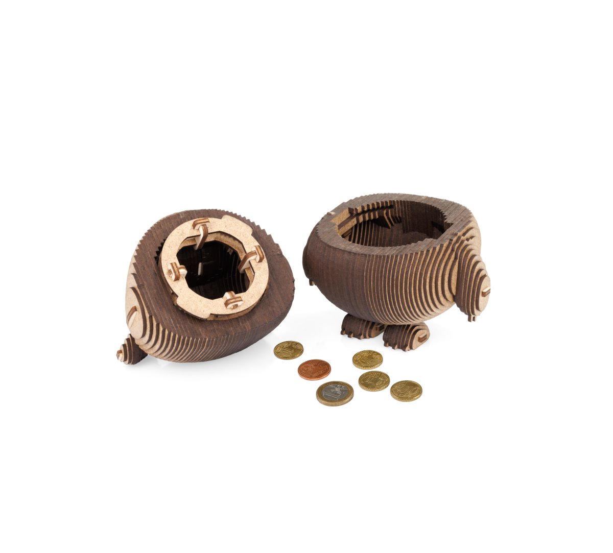 Деревянный 3D пазл копилка EWA Винни Пух Союзмультфильм