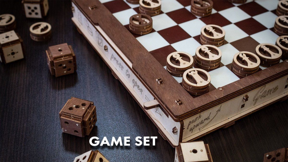 Конструктор деревянный 3D EWA Gameset Игровой набор