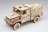 Сборная модель из дерева 3D EWA МАЗ-6440RR (заводной)