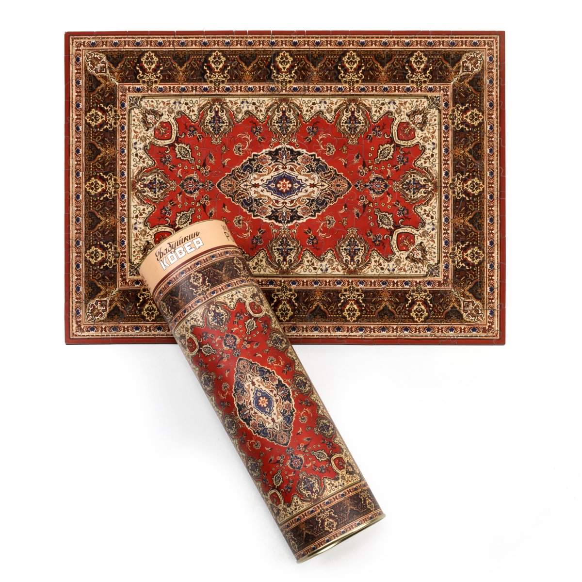 Деревянный фигурный пазл EWA Бабушкин ковер 39x28 см