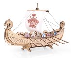 Сборная модель из дерева EWA Корабль с парусами Драккар