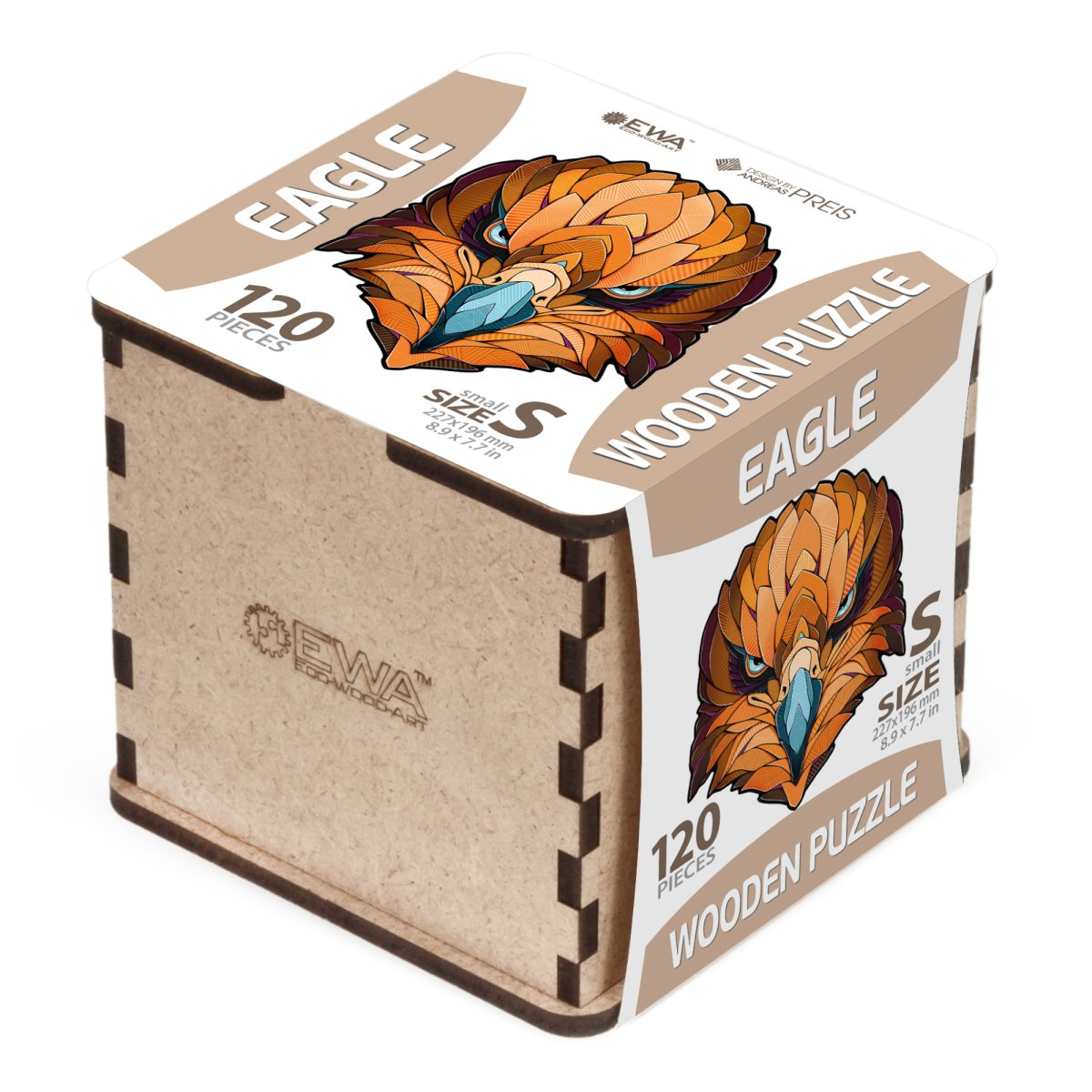 Деревянный фигурный пазл EWA Орел S (23x20 см)