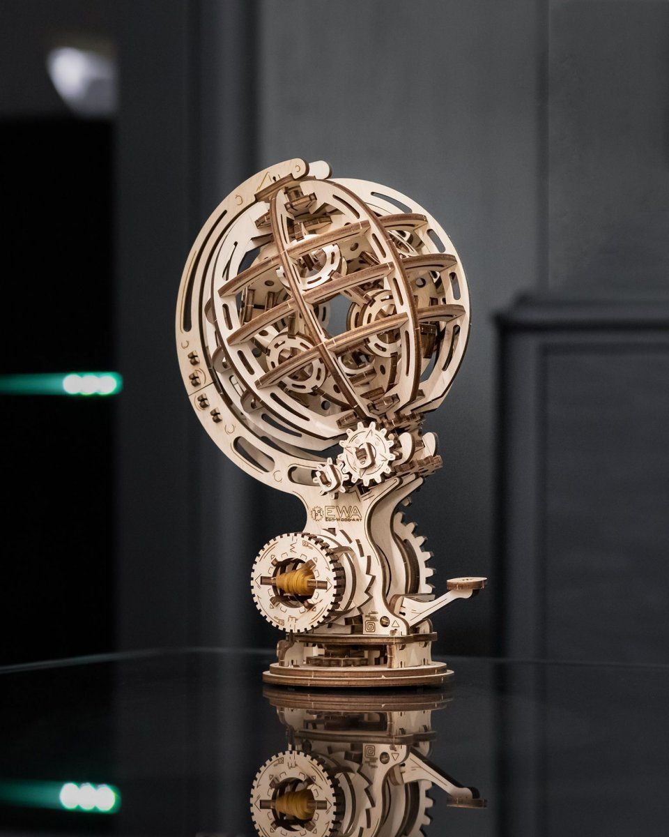 Конструктор деревянный 3D EWA Кинетический глобус