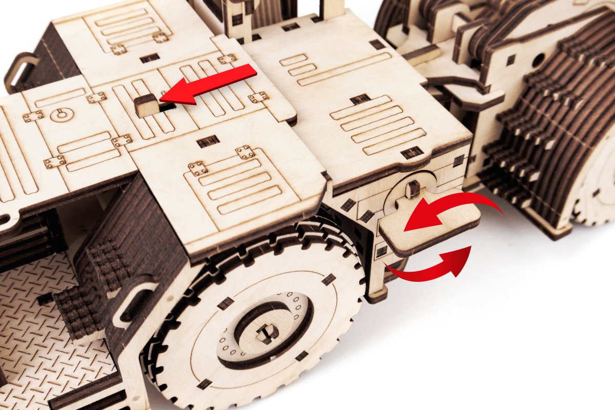 Механическая сборная модель EWA Погрузочная машина МоАЗ 4075
