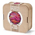 Деревянный фигурный пазл EWA Розовая планета L (40x39 см)