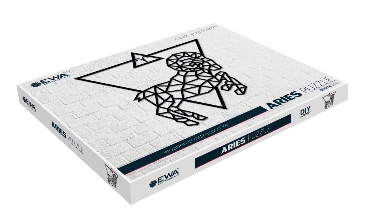 Деревянный декор настенный, панно, пазл EWA Design Овен