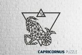 Деревянный декор настенный, панно, пазл EWA Design Козерог