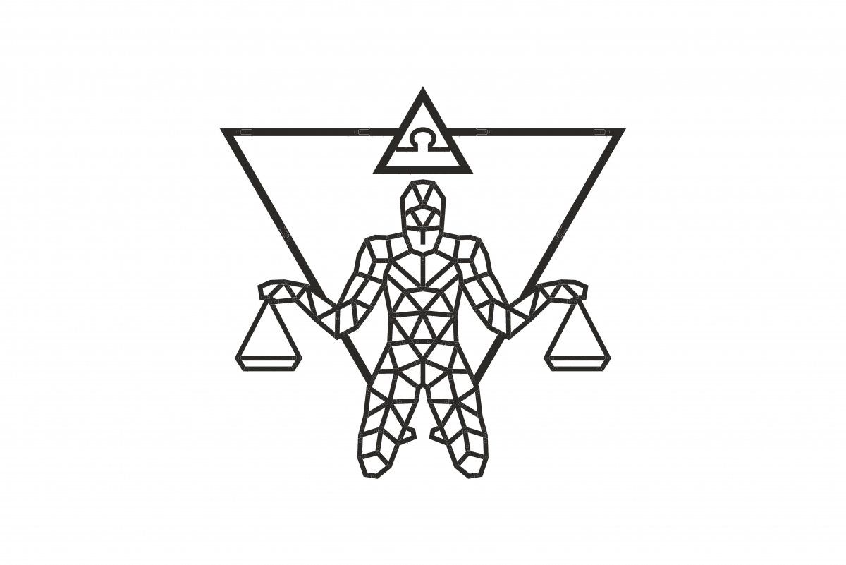 Деревянный декор настенный, панно, пазл EWA Design Весы