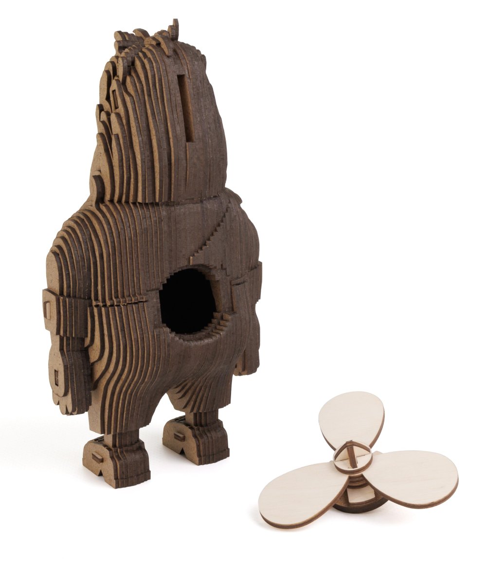 Деревянный 3D пазл копилка EWA Карлсон Союзмультфильм