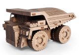 Деревянный 3D пазл копилка EWA Машинка Самосвал