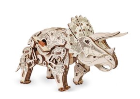 Конструктор деревянный 3D EWA Динозавр Трицератопс