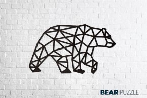 Деревянный интерьерный пазл EWA Design Медведь