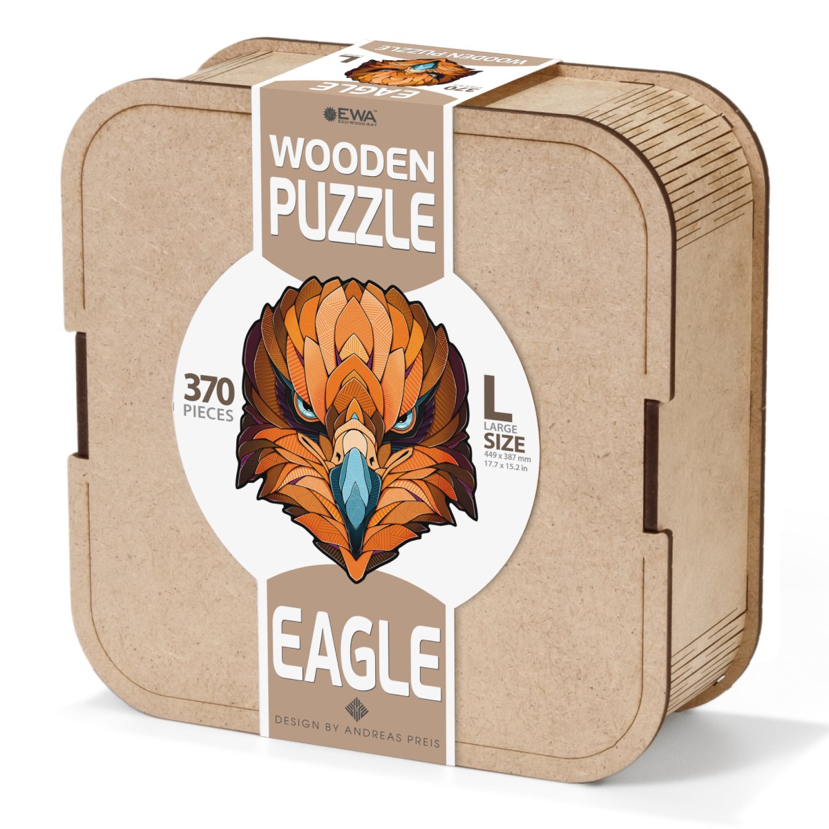 Деревянный фигурный пазл EWA Орел L (45x39 см)