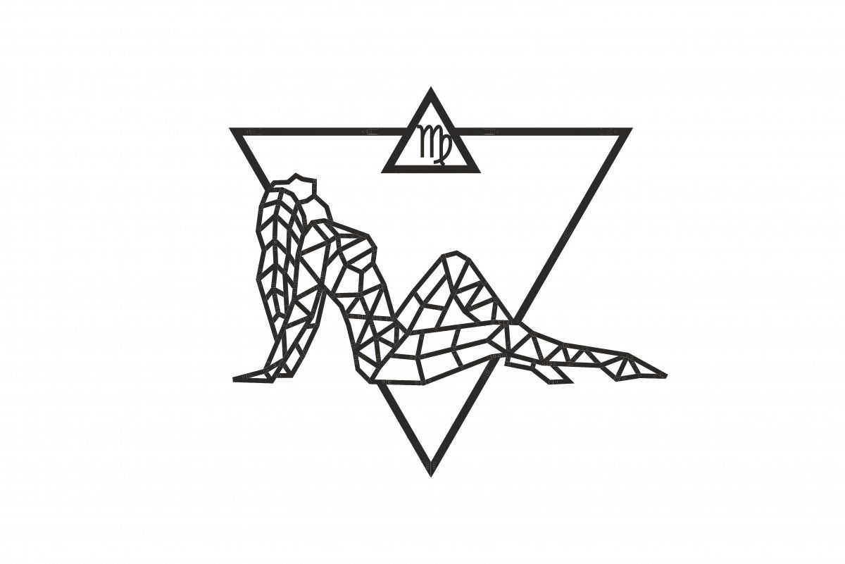 Деревянный декор настенный, панно, пазл EWA Design Дева