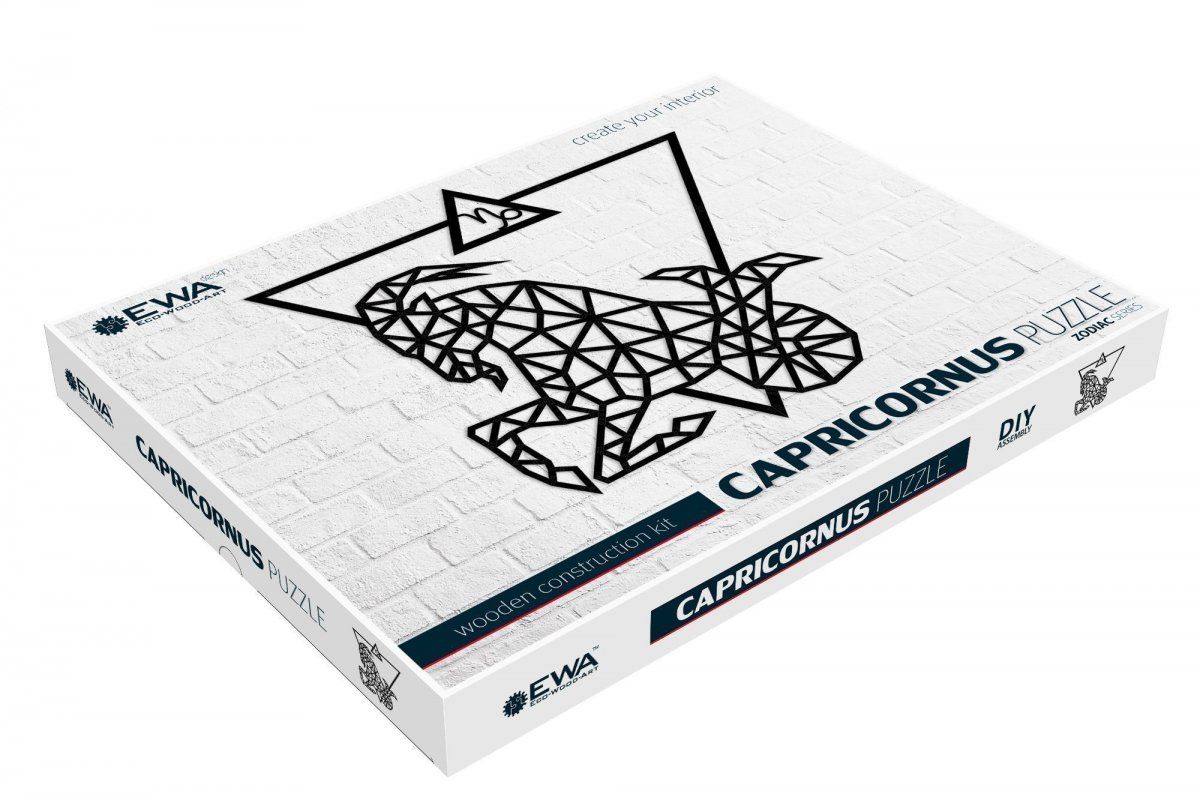 Деревянный декор настенный, панно, пазл EWA Design Козерог