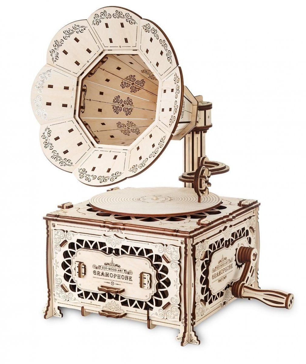 Конструктор деревянный 3D EWA Граммофон