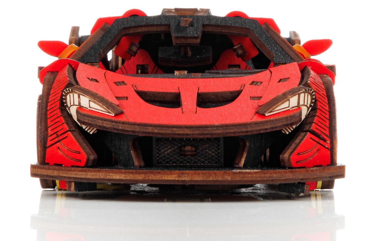 Сборная модель из дерева EWA Гоночный автомобиль (красный)