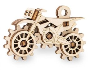 Деревянный конструктор-брелок EWA Эвик: Кроссбайк