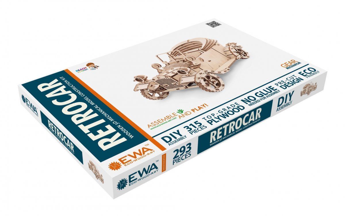 Конструктор деревянный 3D EWA Retrocar Форд Т
