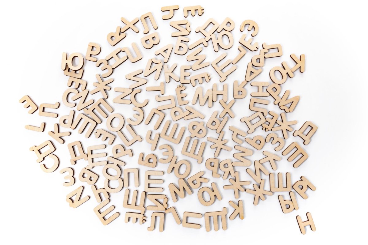 Набор развивающий Азбука деревянная EWA