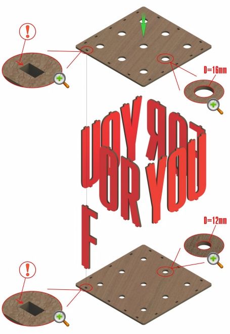 Сборная ваза для цветов с колбами EWA Подарок в день рождения