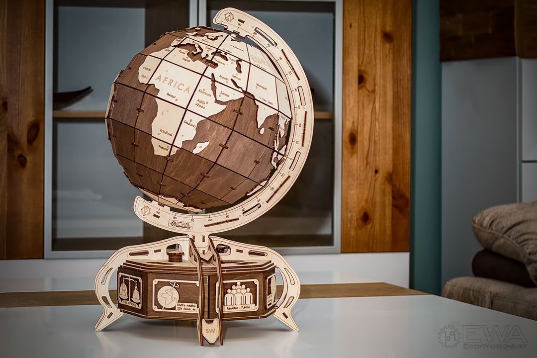Конструктор деревянный 3D EWA Глобус
