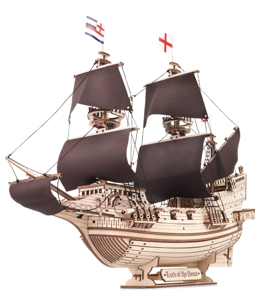 Сборная модель, деревянный конструктор EWA Корабль Владыка Морей