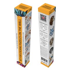 Система приклейки деревянных пазлов на стену EWA