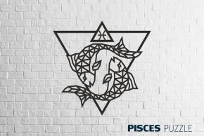 Деревянный декор настенный, панно, пазл EWA Design Рыбы
