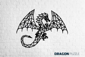 Деревянный интерьерный пазл EWA Design Дракон