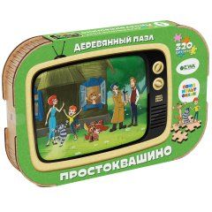 Деревянный пазл, головоломка EWA Простоквашино 40x29 см