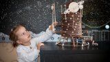 Сборная механическая модель 3D EWA Планетарий (подвижная Солнечная система)