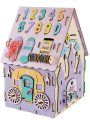 Бизиборд деревянный, бизидом развивающий EWA Домик
