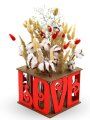 Сборная ваза для цветов с колбами EWA Подарок любимым
