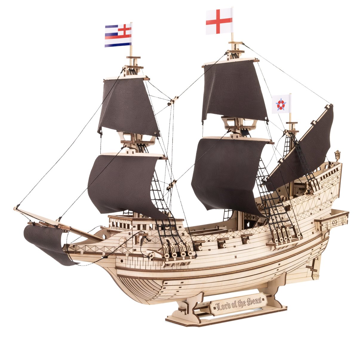 Сборная модель, деревянный конструктор EWA Корабль Владыка Морей