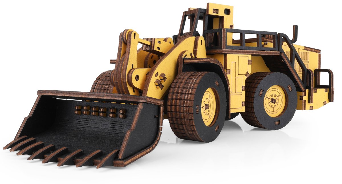 Деревянный конструктор EWA Погрузчик BELAZ 78250 цветной