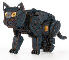 Сборная модель деревянная, конструктор 3D EWA Механический Черный Кот (Кошка)